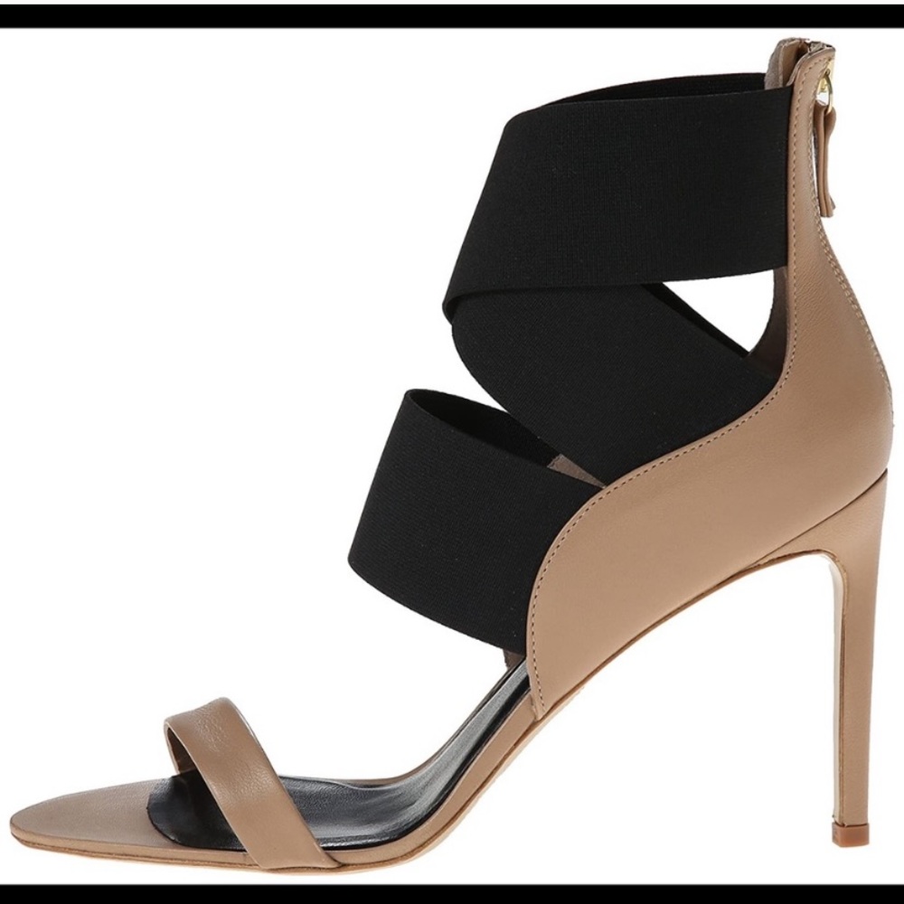 Delman Jean Criss Cross Leather Heels Size 9 BNIB